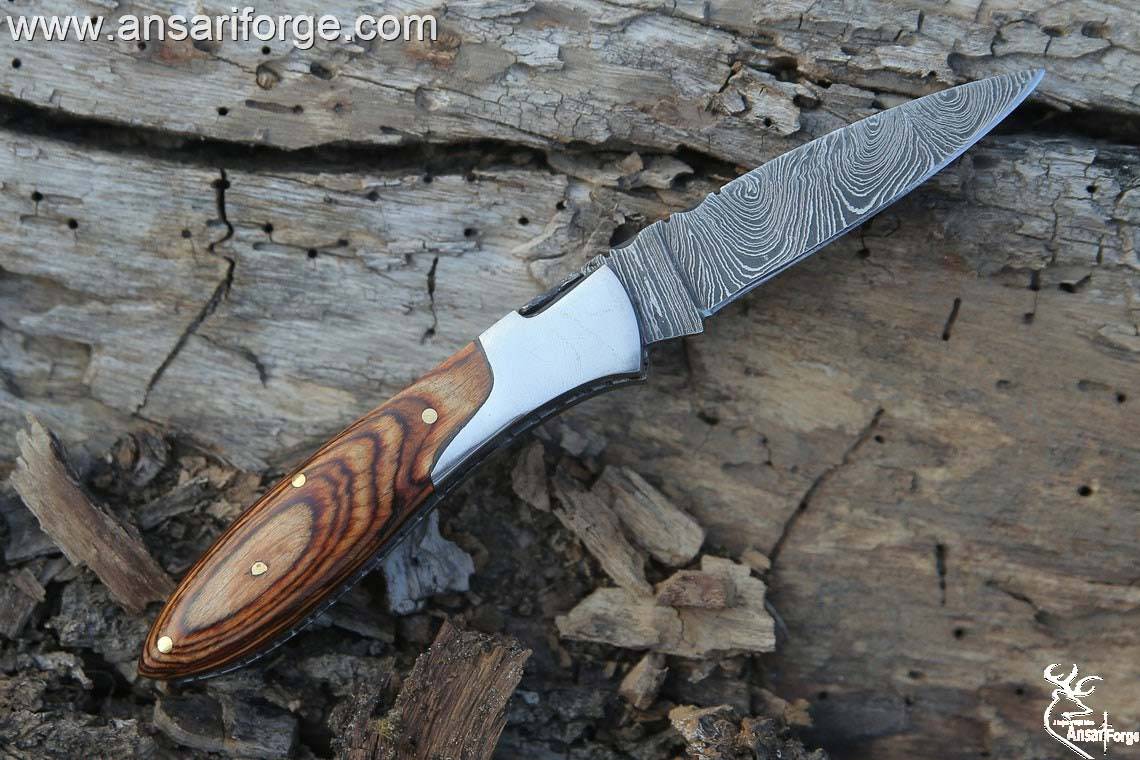 Damascus Pocket Knife \ Black Friday Sale