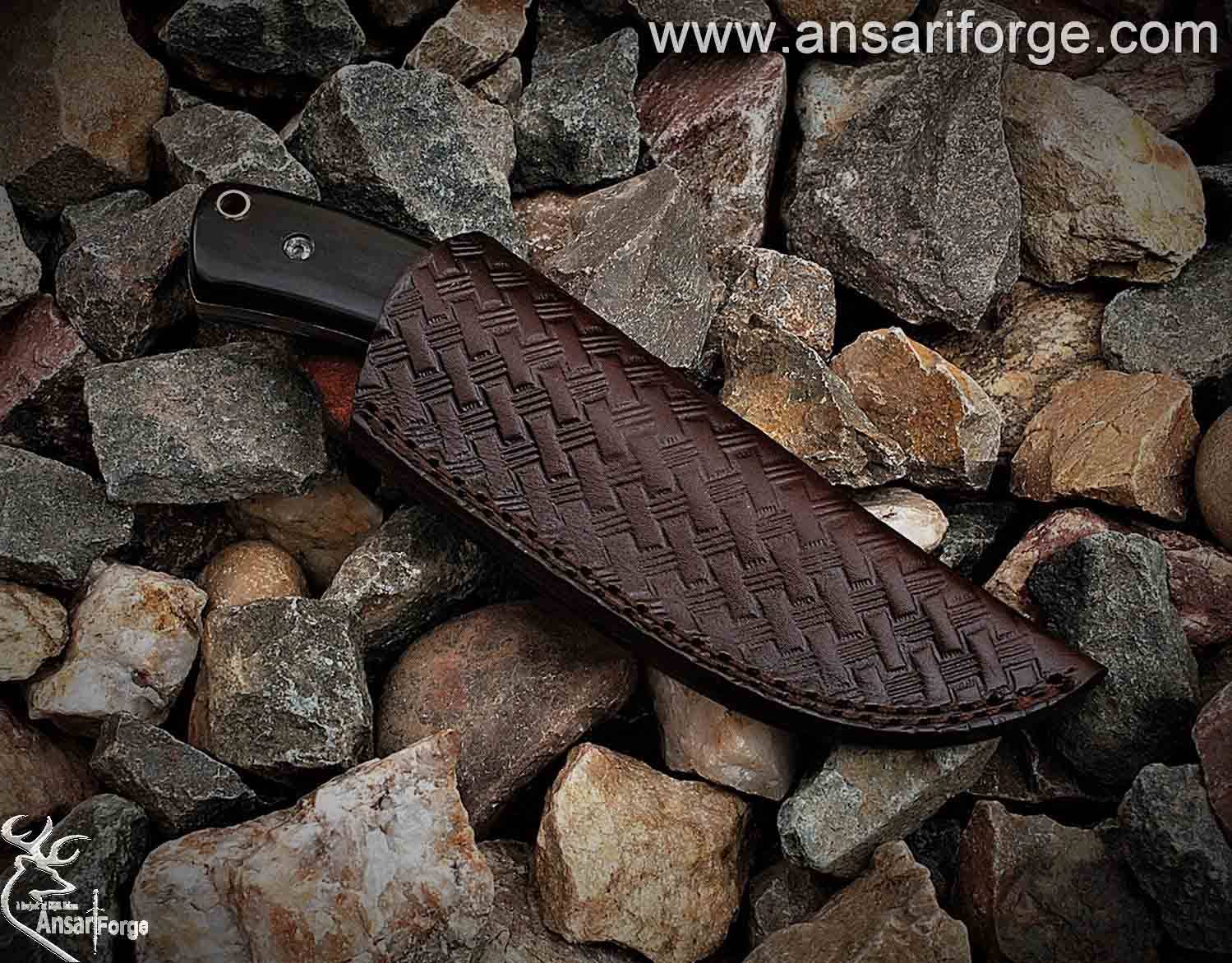 Custom Handmade Damascus Steel Hunting Knife / Skinner - Christmas Sale Offer