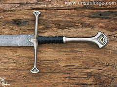 Custom Handmade Damascus Steel Sword | King Aragorn Sword