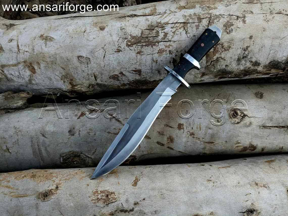 Hand-Forged 5160 Spring Steel Demolition Man Knife, Sub hilt Bowie