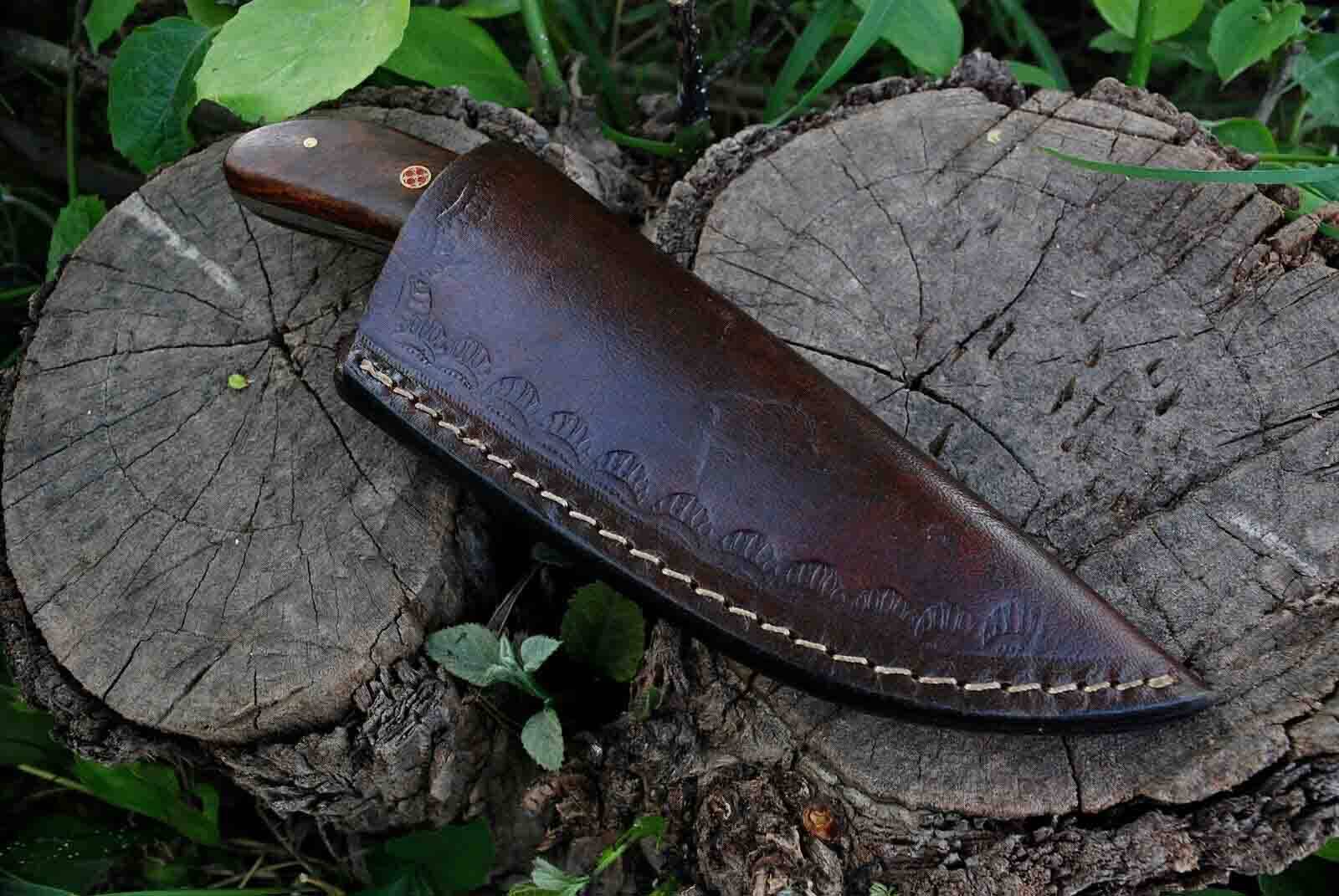 horizontal carry fixed blade knife with sheath