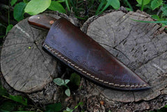horizontal carry fixed blade knife with sheath