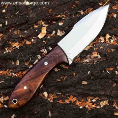 Handmade D2 Steel Bushcraft Knife with Rosewood Handle