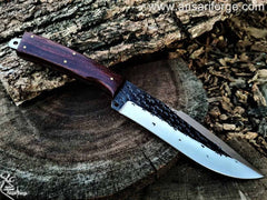 Custom handmade 1095 steel hunting knife