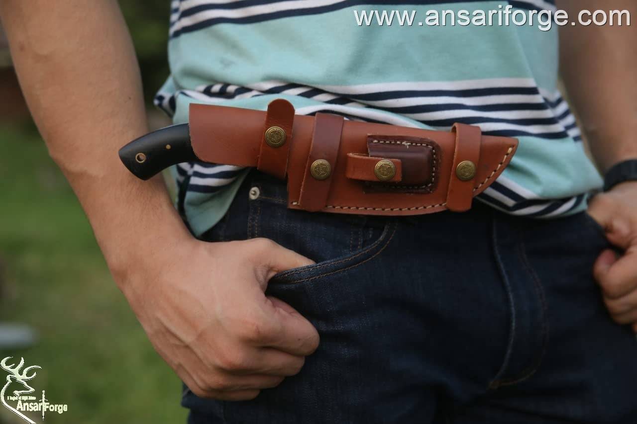 The hunted tracker knife with sheath for sale