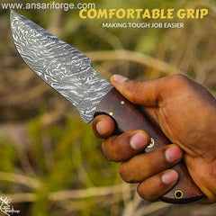 Damascus Hunting Knife
