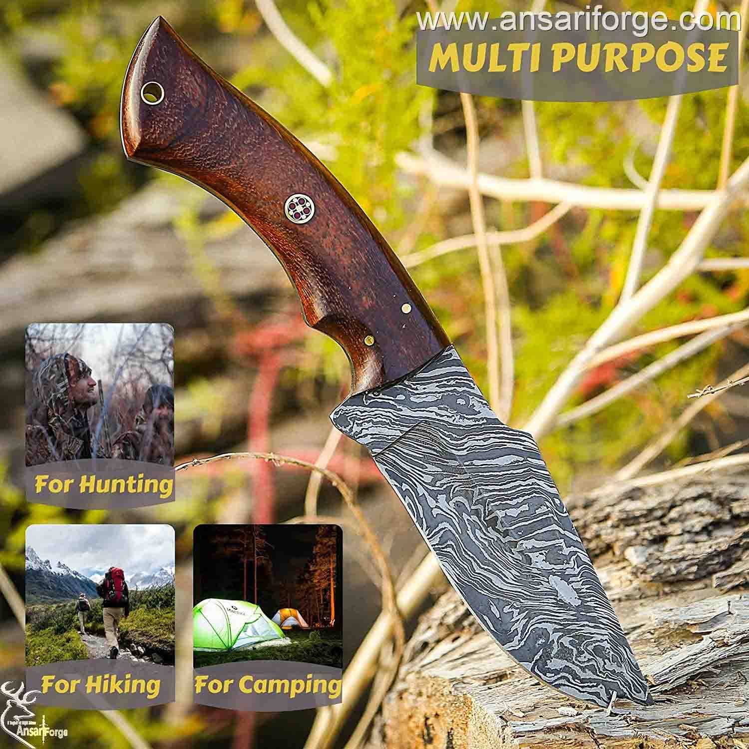 Damascus Hunting Knife