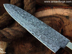 Custom Handmade 8 inch Damascus Steel Chef Knife