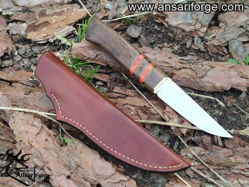 Custom made D2 steel hunting knife - New year sale