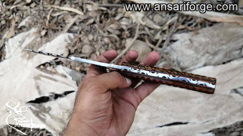 420J2 tool steel tracker knife