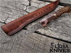 Custom made Damascus best fillet knife