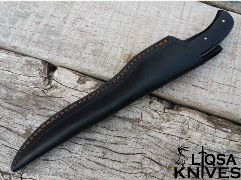 Hand forged custom made Damascus steel fillet knife