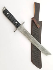 15" Unique Custom Handmade Tanto Damascus Steel
