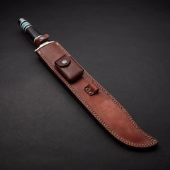 D2 steel Massive Bowie Sword with Beautiful Micarta & Resin handle