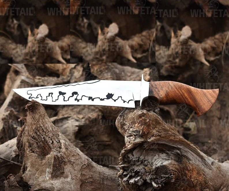 Camping Knife Custom Handmade Hunting Knife, Super Sharp Blade