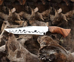 Camping Knife Custom Handmade Hunting Knife, Super Sharp Blade