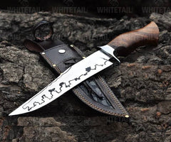 Camping Knife Custom Handmade Hunting Knife, Super Sharp Blade