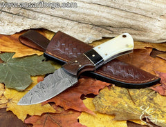 Damascus steel hunting Skinning Knife