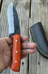 Custom made forged railroad hunting knife
