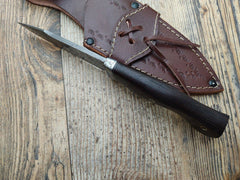 Custom Handmade Damascus Steel Hunting Knife - Bushcraft knife