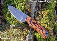Beautiful Custom Handmade Damascus Steel Hand Forged Skinner Knife for Hunting deer Skinning