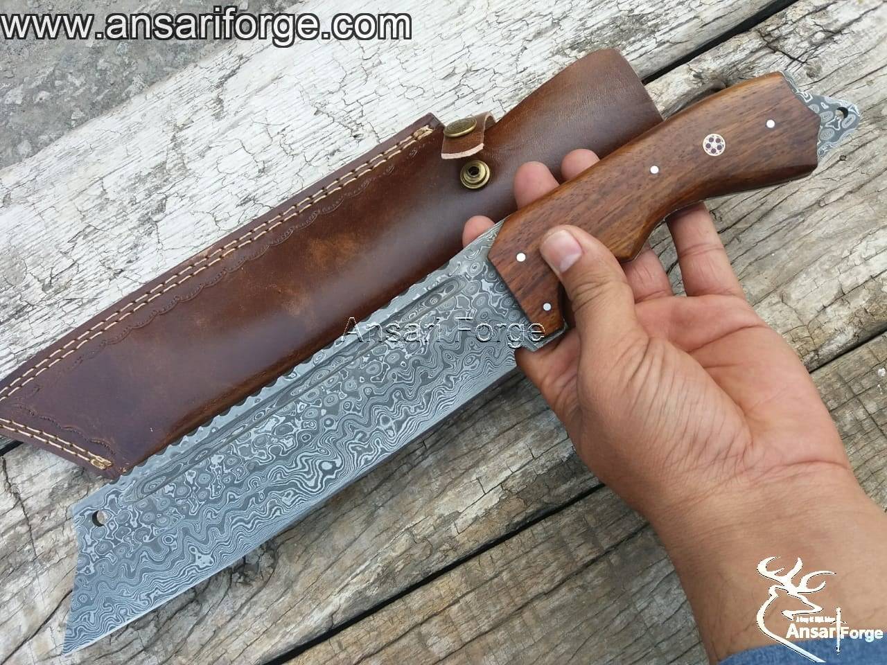 Damascus Steel Jungle Knife