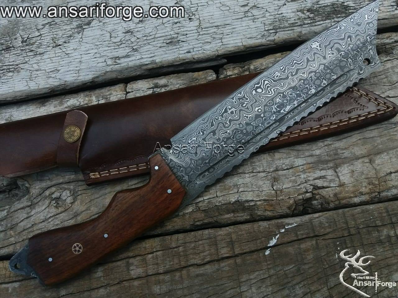 Damascus Steel Jungle Knife