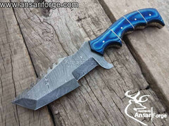 Custom Handmade Damascus Steel Tracker Knife Damascus Knife