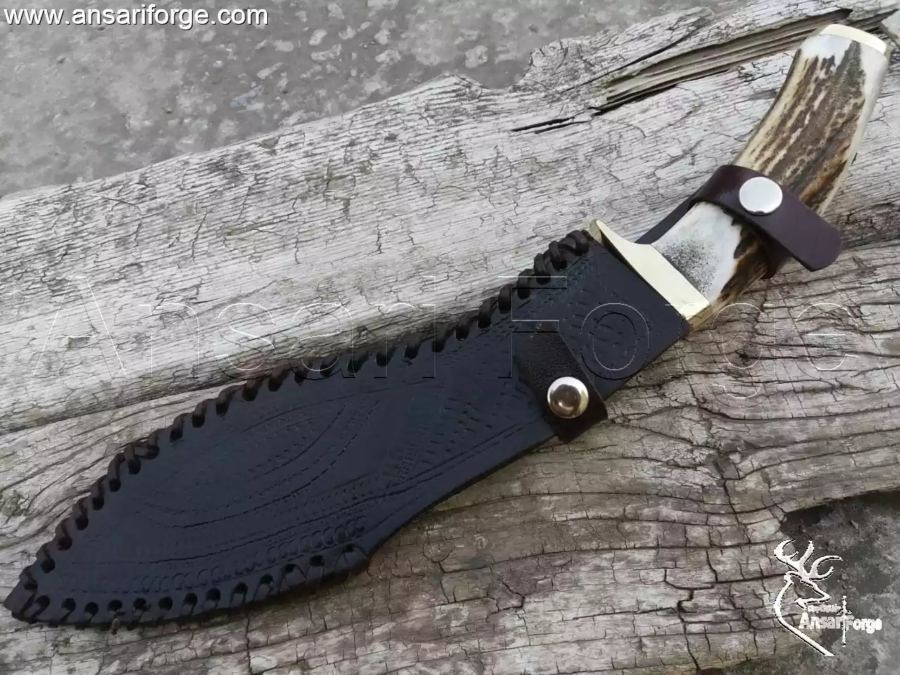 17-inch Overall Length Kukri Knife For Sale with Genuine Cowhide Leather Sheath. High carbon steel small kukri.