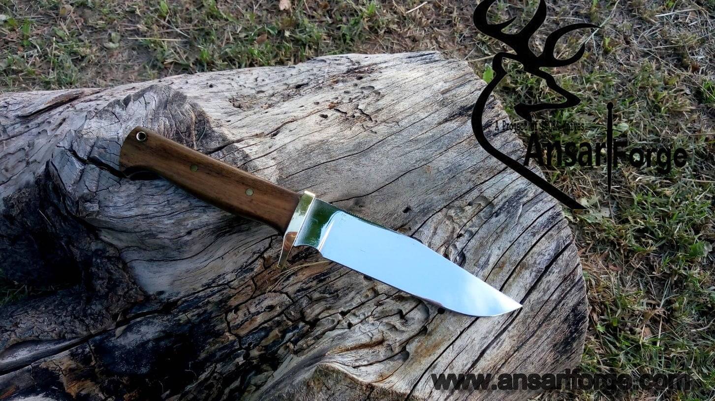 D2 tool steel mirror polished hunting knife
