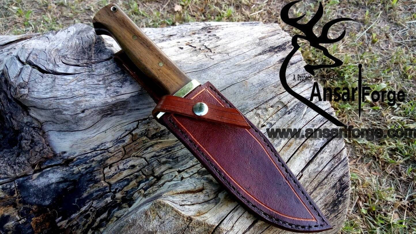 D2 tool steel mirror polished hunting knife