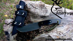D2 tool steel high carbon hunting knife powder coated