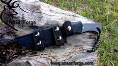 D2 tool steel high carbon hunting knife powder coated