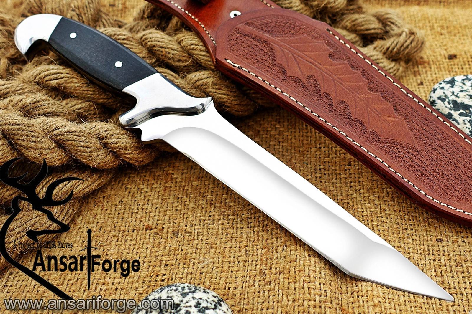 D2 tool steel handmade Tanto hunter