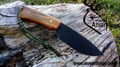 D2 tool steel hunting knife powder coated hunting knife