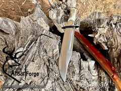 D2 high grade mirror polish hunting Bowie knife