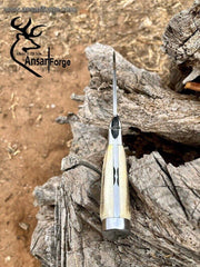 D2 high grade mirror polish hunting Bowie knife