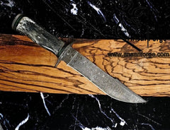 Damascus steel custom handmade Bowie knife Camping knife Survival Knife