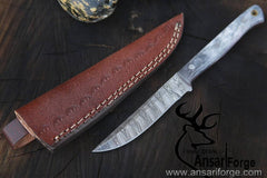 Damascus steel handmade full tang Hunting knife Skinner