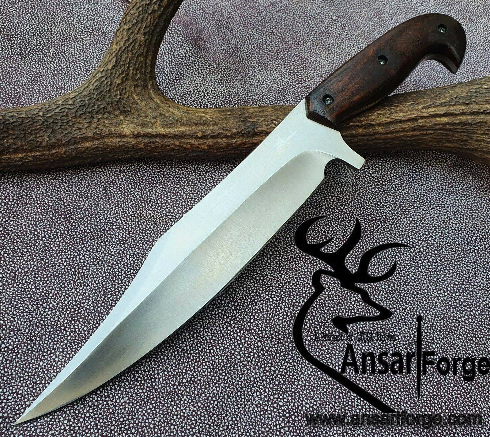 D2 tool steel handmade hunting knife Bowie