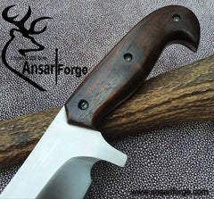 D2 tool steel handmade hunting knife Bowie