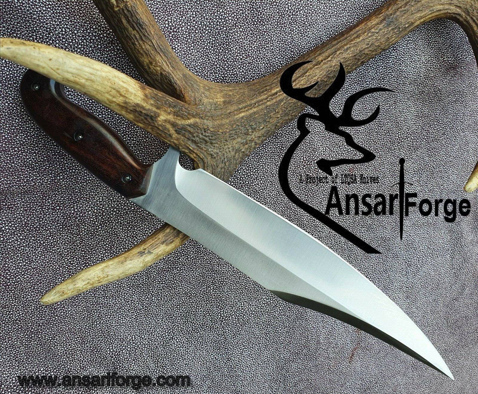 D2 tool steel handmade hunting knife Bowie