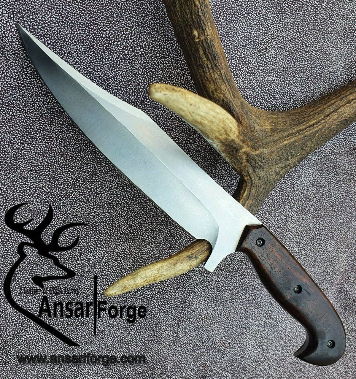 D2 tool steel handmade hunting knife Bowie