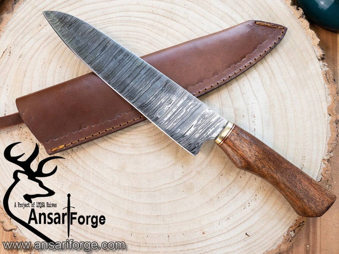 Damascus steel handmade kitchen knife chef knife
