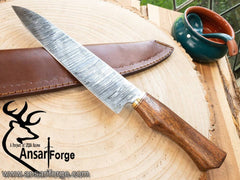 Damascus steel handmade kitchen knife chef knife