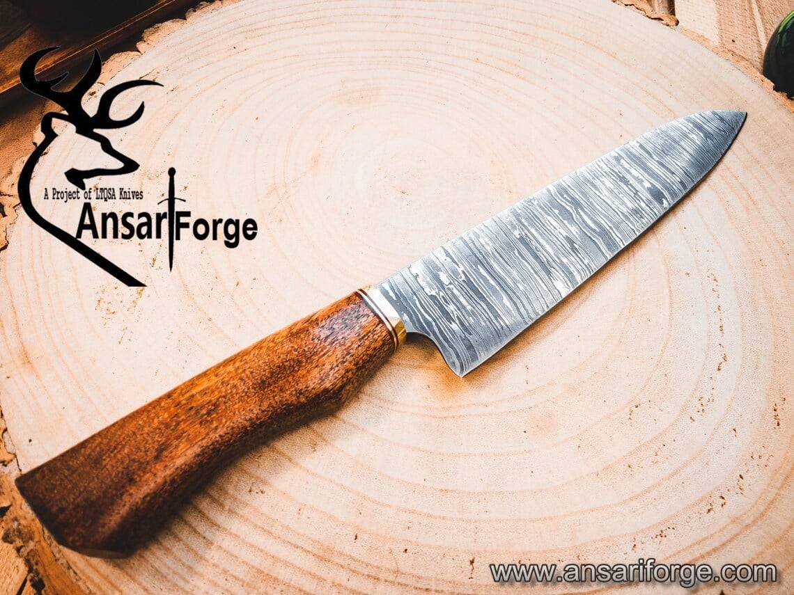 Damascus steel handmade kitchen knife chef knife