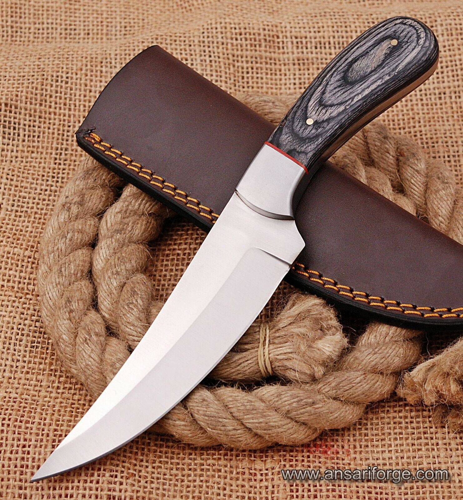 420 J2 tool steel handmade hunting knife Skinner with free leather cover