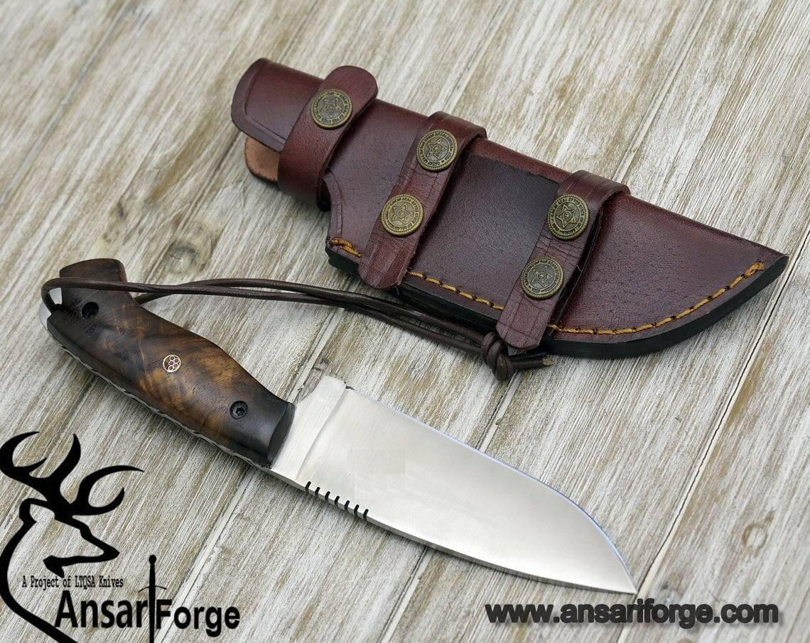 D2 tool steel handmade hunting knife skinner
