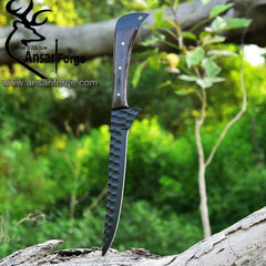 Black coated handmade fillet knife