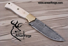 Damascus steel handmade skinner knife